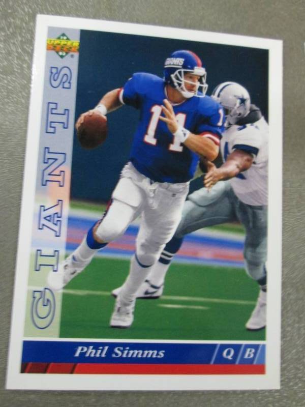 lot 7 image: 100 Phil Simms Cards...
