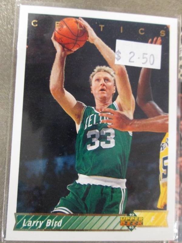 lot 12 image: 25 Larry Bird Cards...