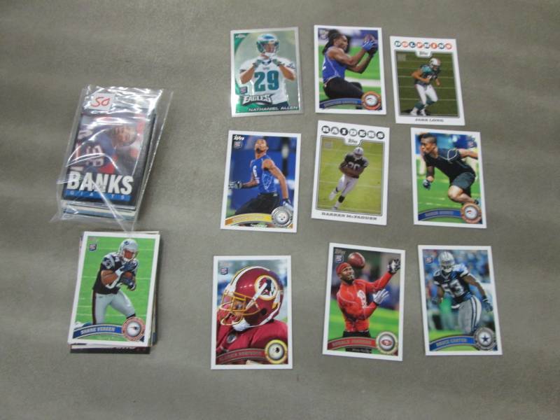 lot 50 image: 40 Football Rookie Cards...