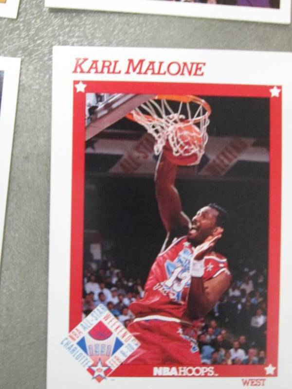 lot 55 image: 100 Karl Malone Cards...