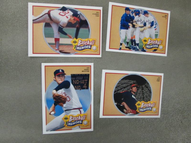 lot 59 image: 50 Upper Deck Nolan Ryan Heroes Car...