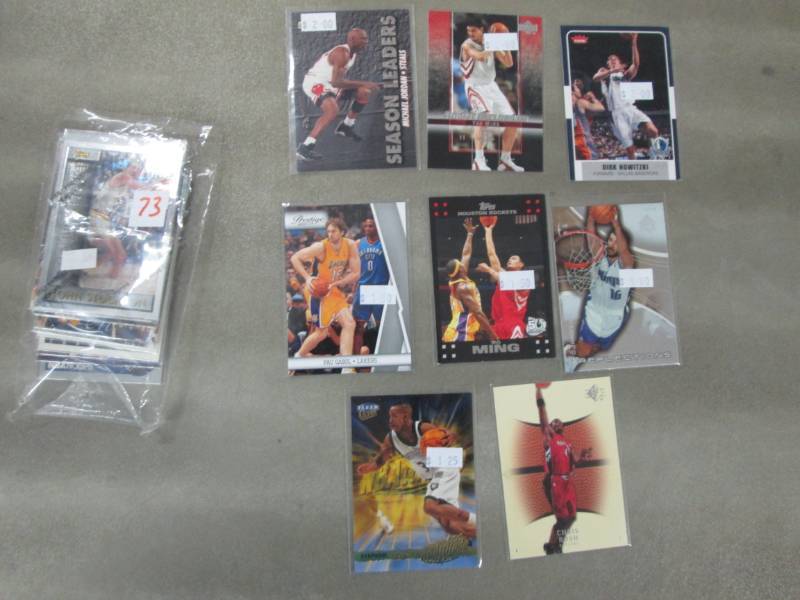 lot 73 image: 20 Basketball Star Cards...