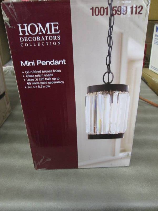 lot 102 image: Home Decorators Collection 1-Light ...