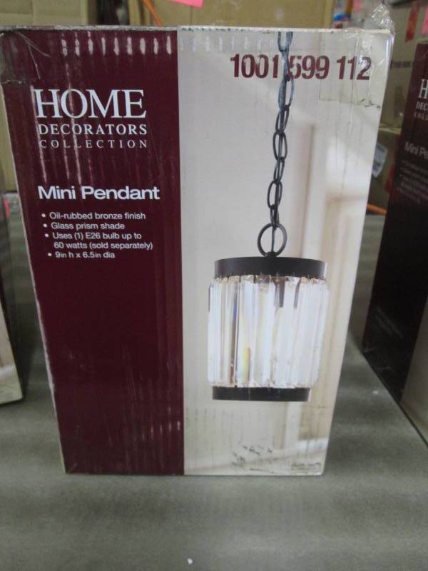 lot 103 image: Home Decorators Collection 1-Light ...