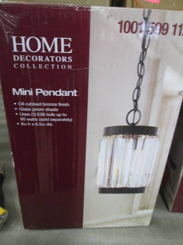 lot 104 image: Home Decorators Collection 1-Light ...