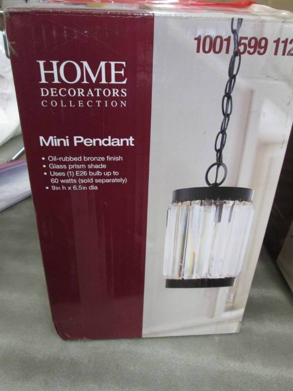 lot 105 image: Home Decorators Collection 1-Light ...