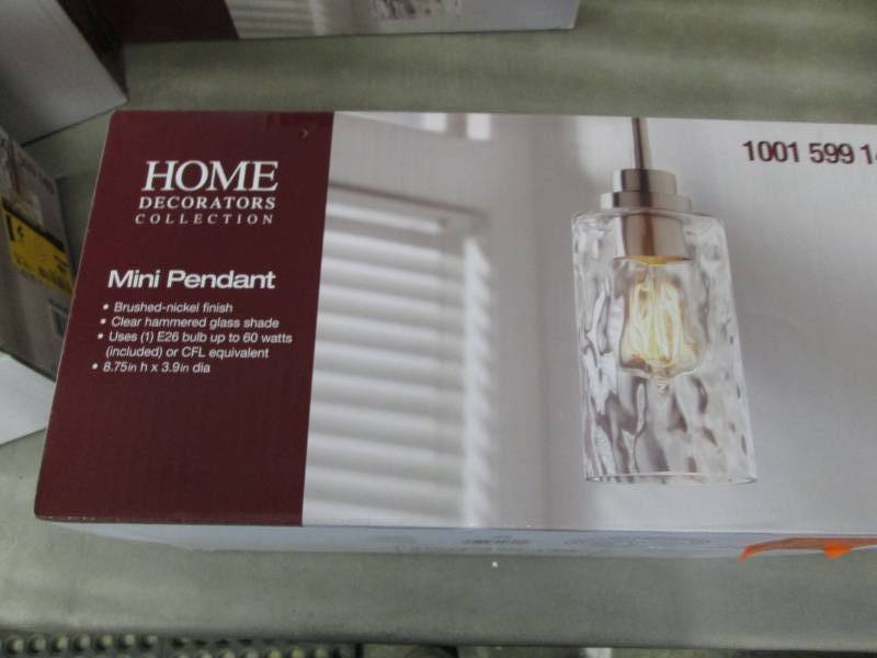 lot 107 image: Home Decorators Collection 1-Light ...