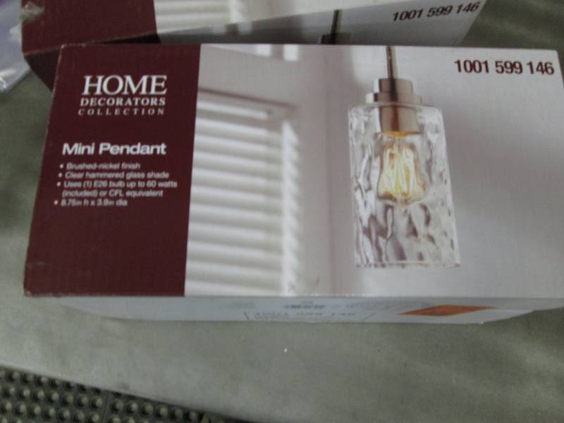 lot 109 image: Home Decorators Collection 1-Light ...