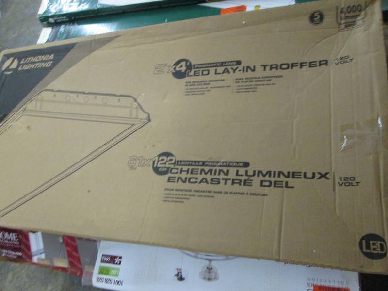lot 313 image: Lithonia Lighting 2 ft. x 4 ft. Whi...