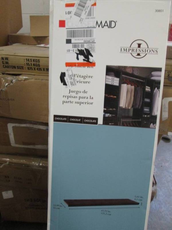 lot 341 image: Lot of 2 Closetmaid Impressions 48 ...