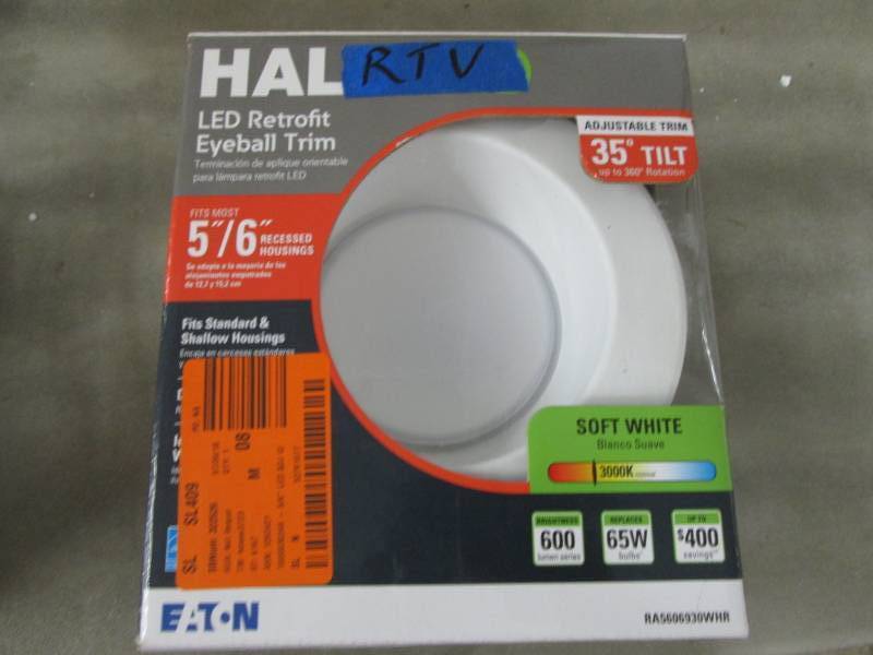 lot 356 image: Halo RA 5 in. and 6 in. White Integ...