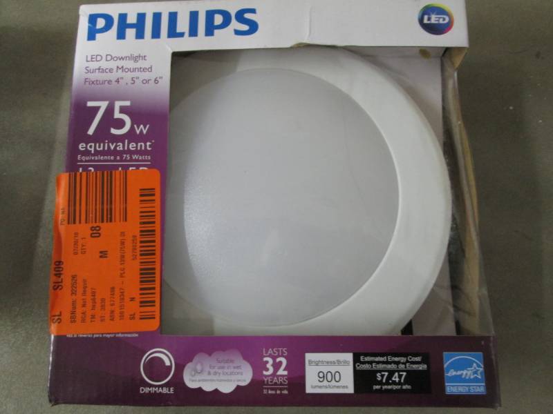 lot 357 image: Philips 75-Watt Equivalent Soft Whi...