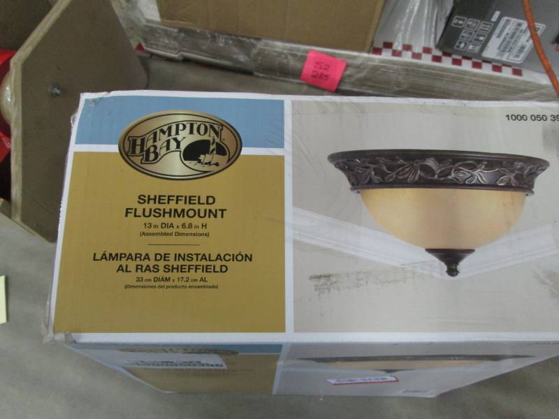 lot 115 image: Hampton Bay Sheffield 13 in. 2-Ligh...