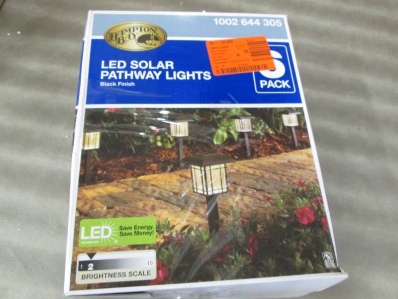 lot 118 image: Hampton Bay Solar Black Outdoor Int...