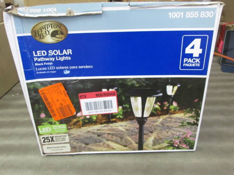 lot 119 image: Hampton Bay Solar Black Outdoor Int...