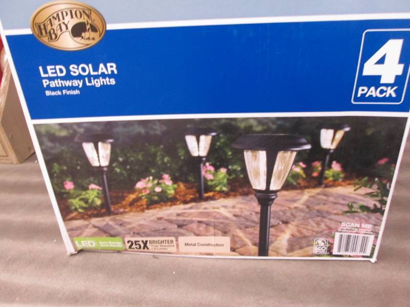 lot 121 image: Hampton Bay Solar Black Outdoor Int...
