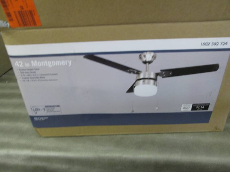 lot 124 image: Montgomery 42 in. LED Indoor Brushe...