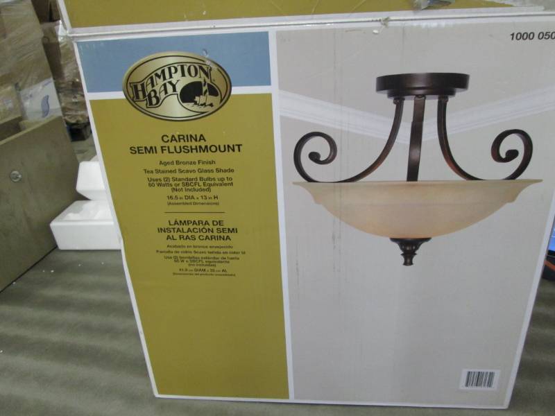 lot 135 image: Hampton Bay Carina 16.5 in. 2-Light...