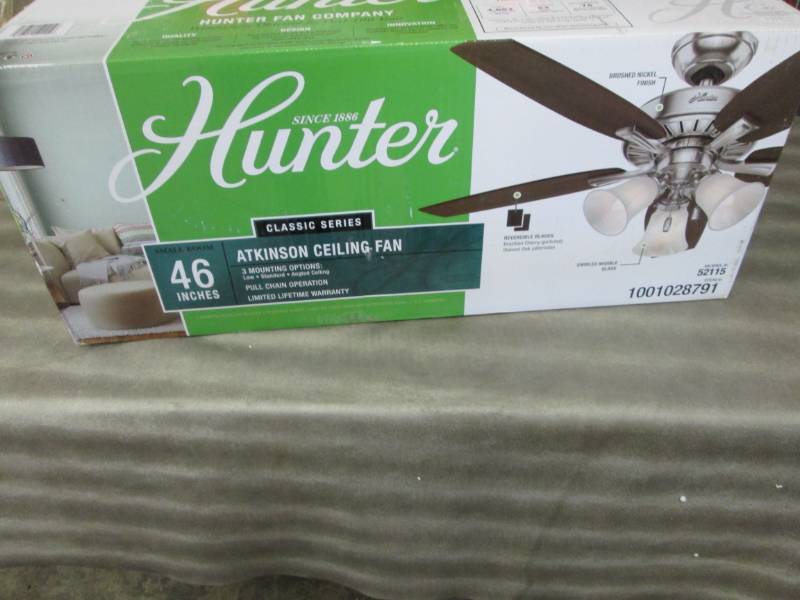 Hunter 46 Inch Atkinson Ceiling Fan Card Collector