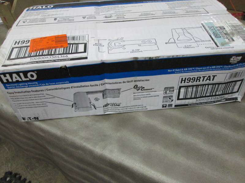 lot 199 image: Halo 4 in. Air-Tite Aluminum Remode...