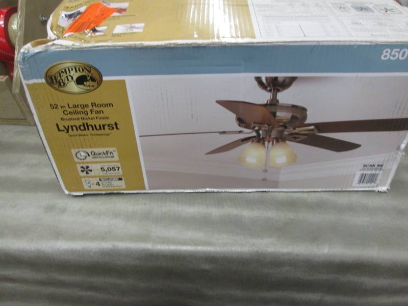lot 201 image: Hampton Bay Lyndhurst 52 in. LED Br...