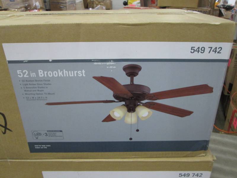 lot 210 image: Brookhurst 52 in. Indoor Oil Rubbed...
