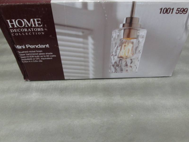 lot 226 image: Home Decorators Collection 1-Light ...