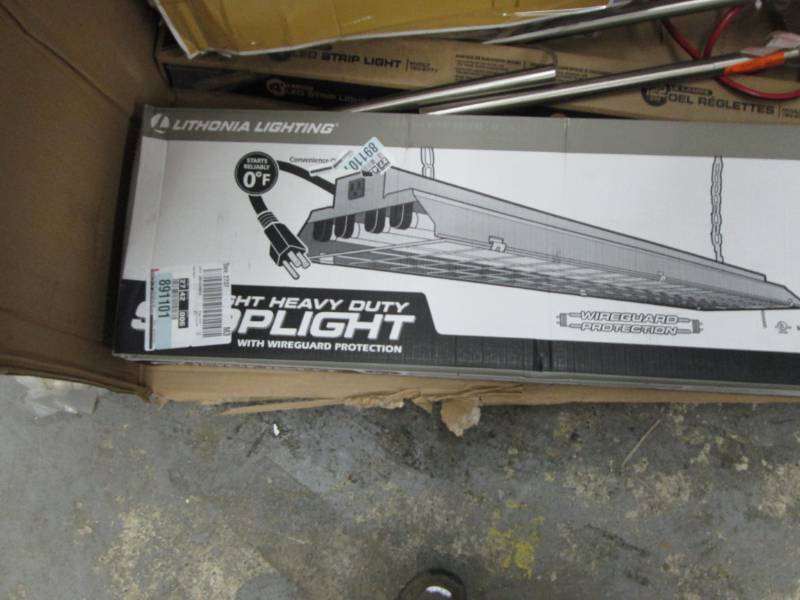 lot 236 image: Lithonia Lighting 4-Light Grey Fluo...