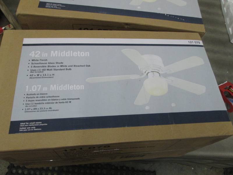 lot 265 image: Hampton Bay Middleton 42 in. White ...