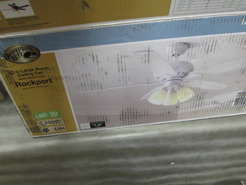 lot 274 image: Hampton Bay Rockport 52 in. LED Mat...