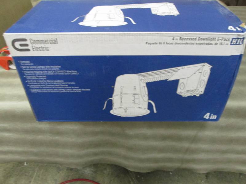 lot 284 image: Commercial Electric 4 in. White Rec...