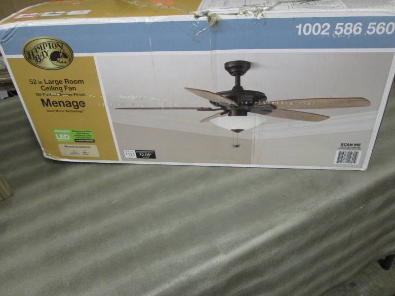 lot 290 image: Hampton Bay Menage 52 in. Integrate...