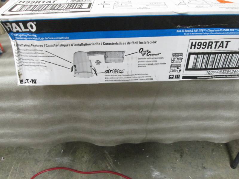 lot 295 image: Halo 4 in. Air-Tite Aluminum Remode...