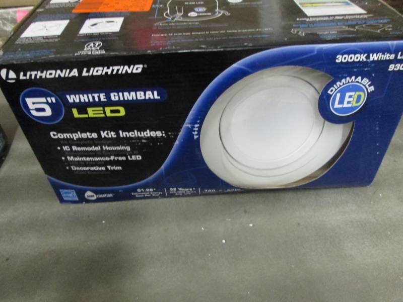 lot 298 image: Lithonia Lighting 5 in. Matte White...