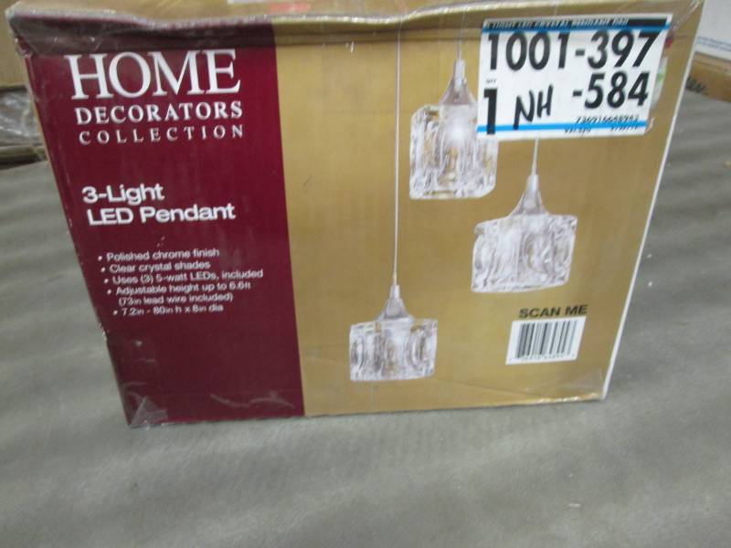 lot 302 image: Home Decorators Collection 3-Light ...