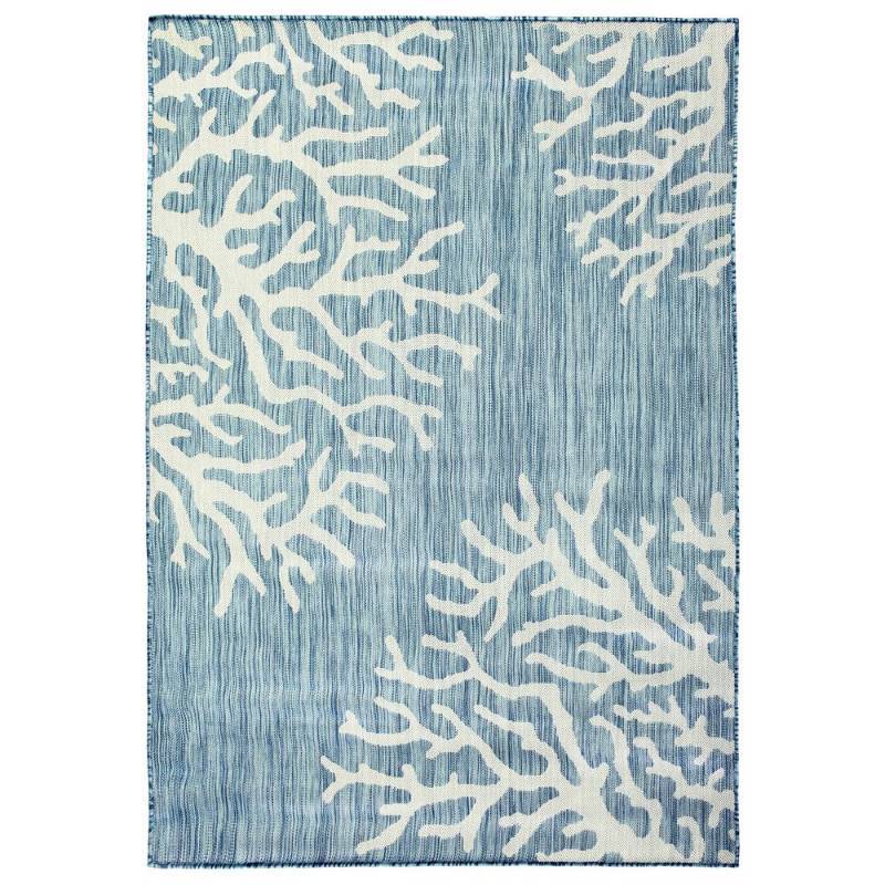 lot 175 image: Hampton Bay Coral Aqua 5 ft. x 7 ft...