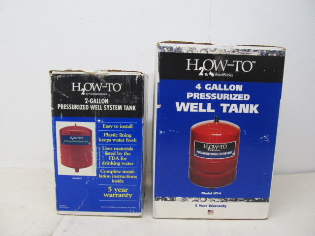 lot 10 image: 2 NEW Pressurized Well Tanks