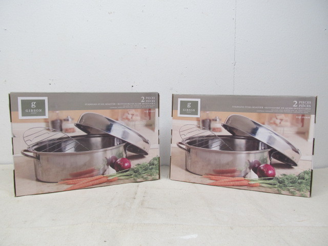 lot 13 image: 2 GIBSON Stainless Steel Roasters