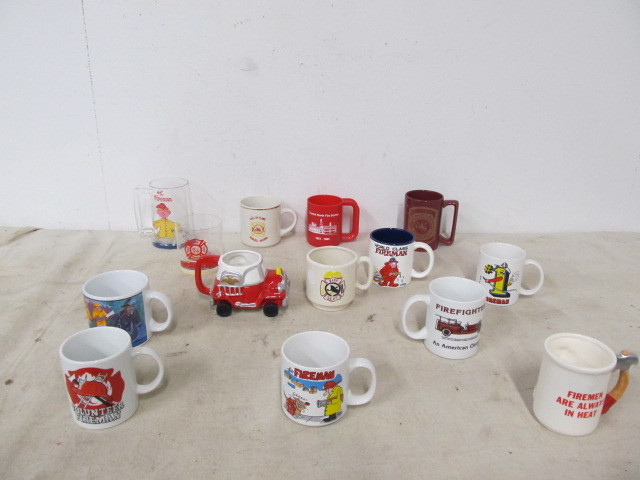 lot 72 image: Collection of Firefighting Mugs