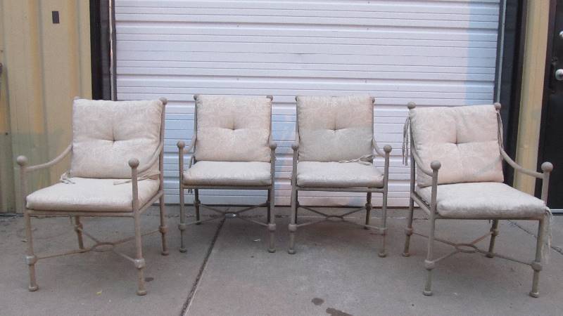 lot 96 image: Set of 4 High End LANDGRAVE Patio Chairs from Gabberts