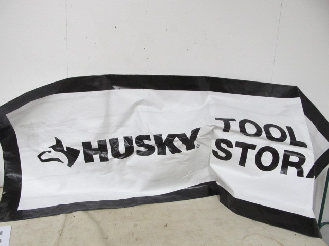 lot 147 image: HUGE Vinyl HUSKY TOOLS Store Advertising Banner