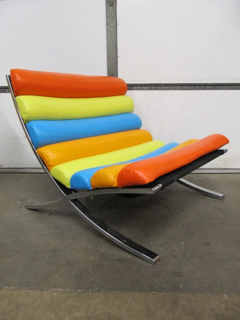 lot 2 image: AWESOME Chrome Barcelona Chair