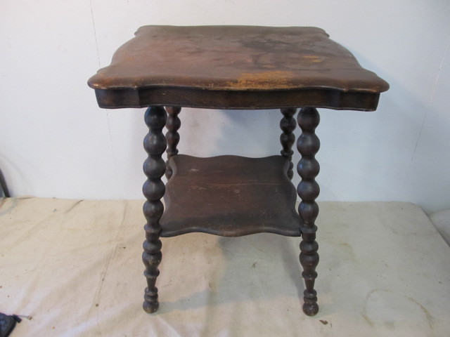 lot 182 image: Antique B&ampJ Co. Occasional Table