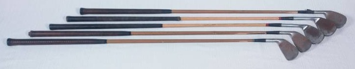 lot 90 image: Vintage Golf Clubs