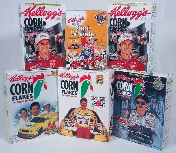 lot 79 image: Racing Collector Cereal Boxes