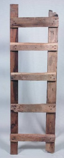 lot 17 image: Primitive Wood Ladder