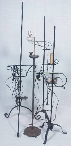 lot 19 image: Vintage Floor Lamp Parts
