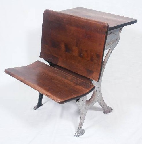 lot 26 image: Antique School Desk