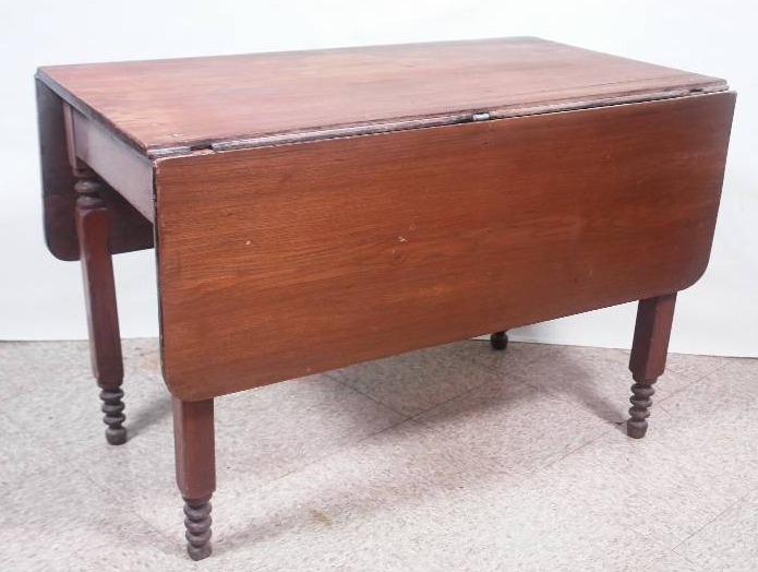 lot 10 image: Primitive Drop Leaf Table