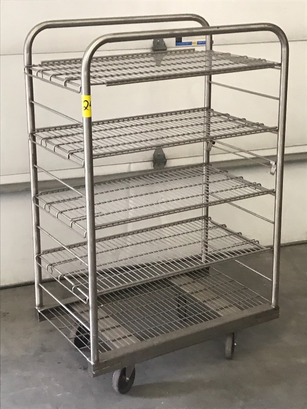 lot 24 image: Stainless Steel Warehouse Shelf